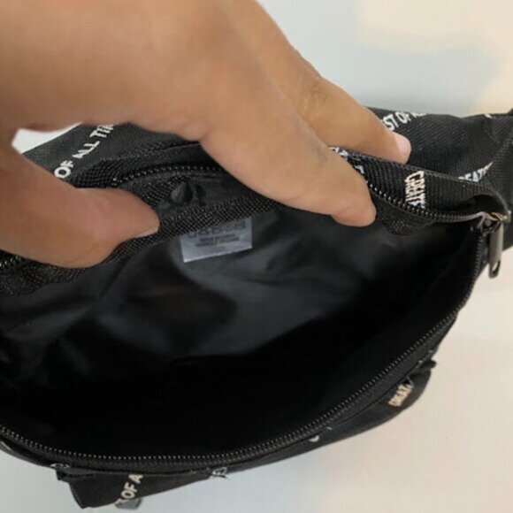 "GREATEST OF ALL TIME" Black White Men's Fanny Pack Waist Bag Belt Bag - Picture 6 of 6